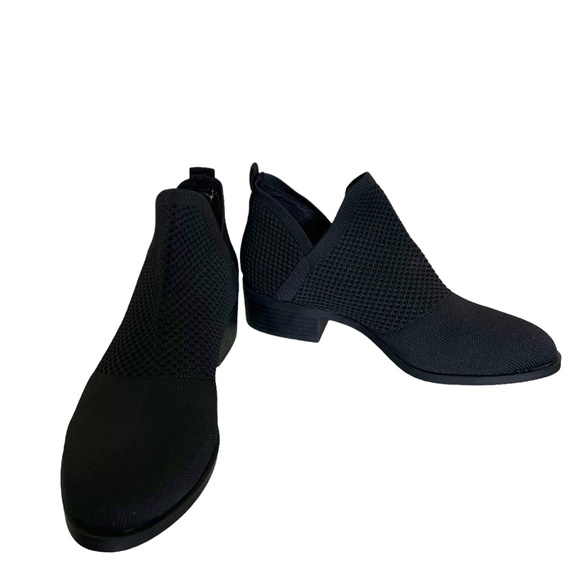 SM New York NWOT Knit Black Ankle Boots Size 6.5 - Picture 5 of 10